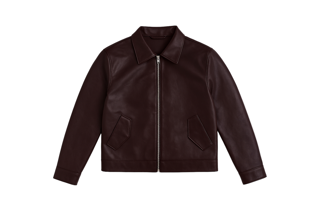 Nappa burgundy jacket