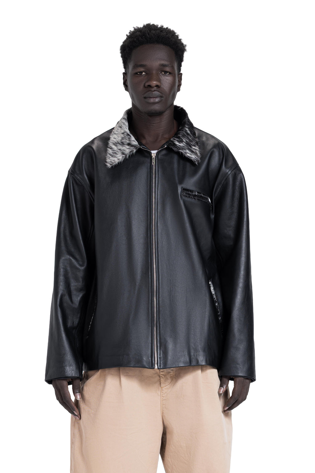 Nappa leather jacket