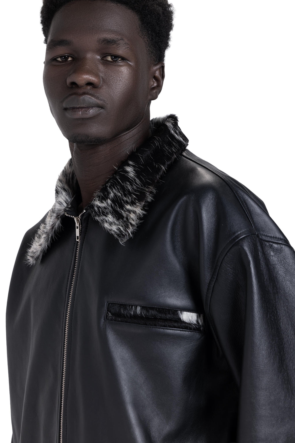 Nappa leather jacket
