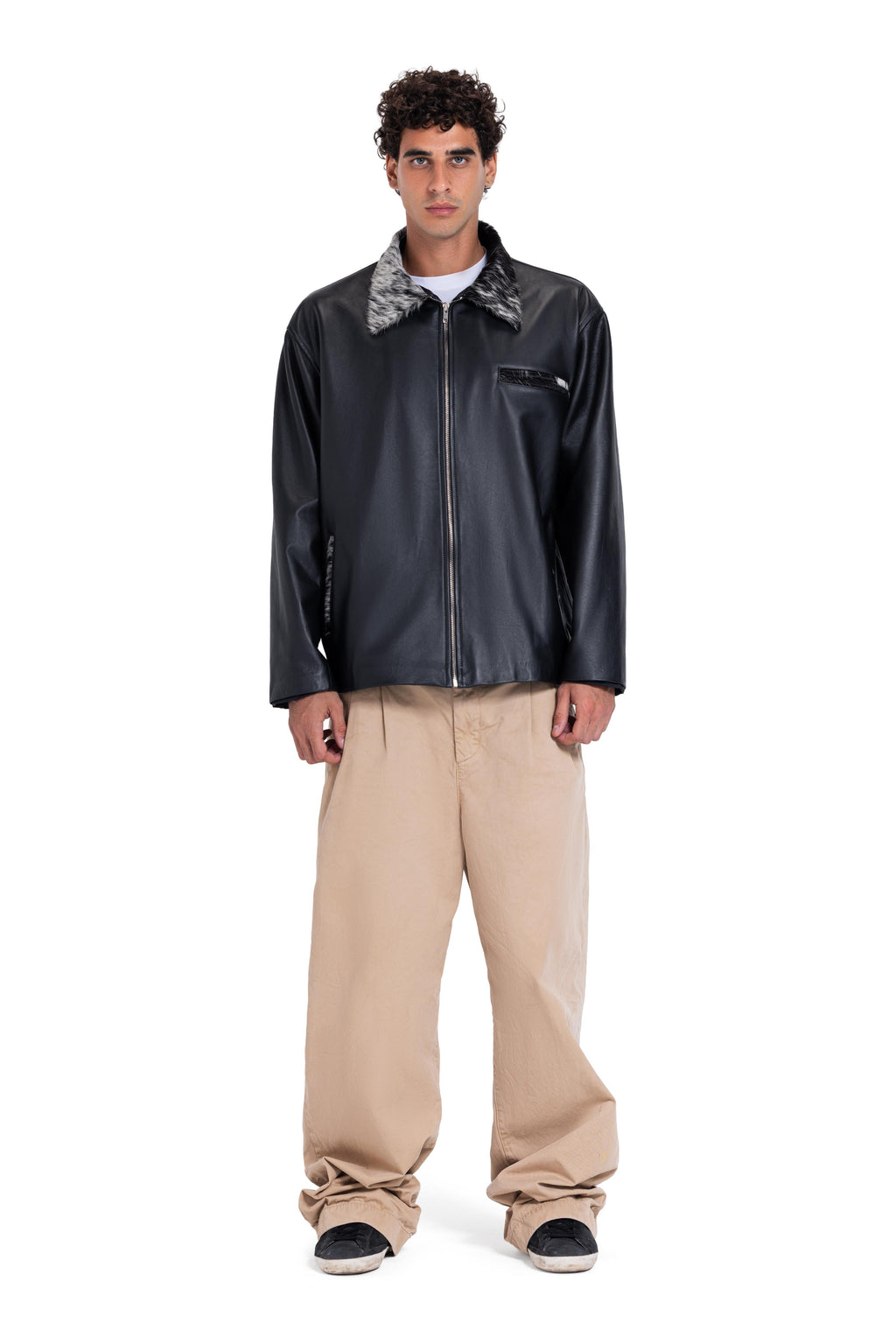 Nappa leather jacket