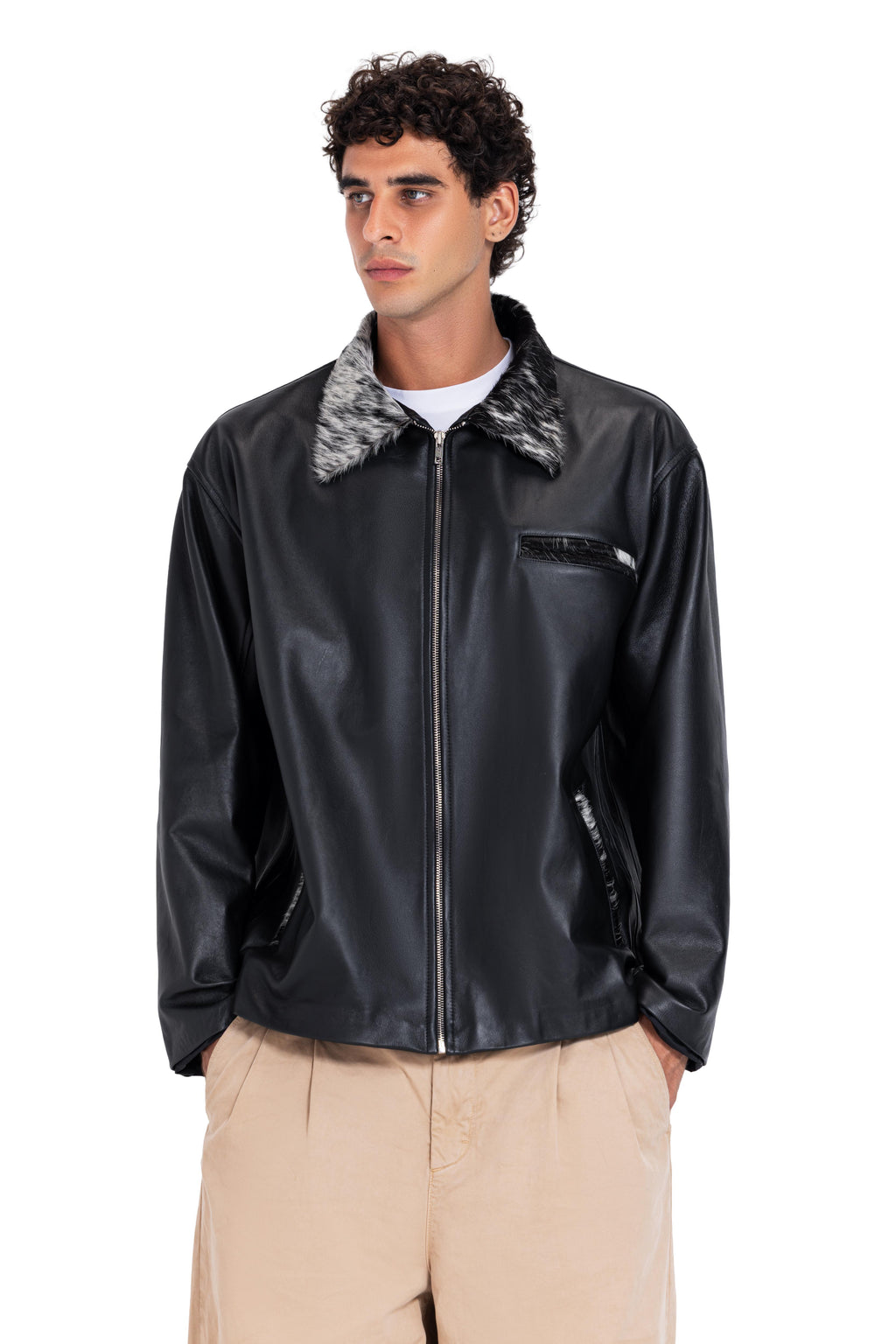 Nappa leather jacket