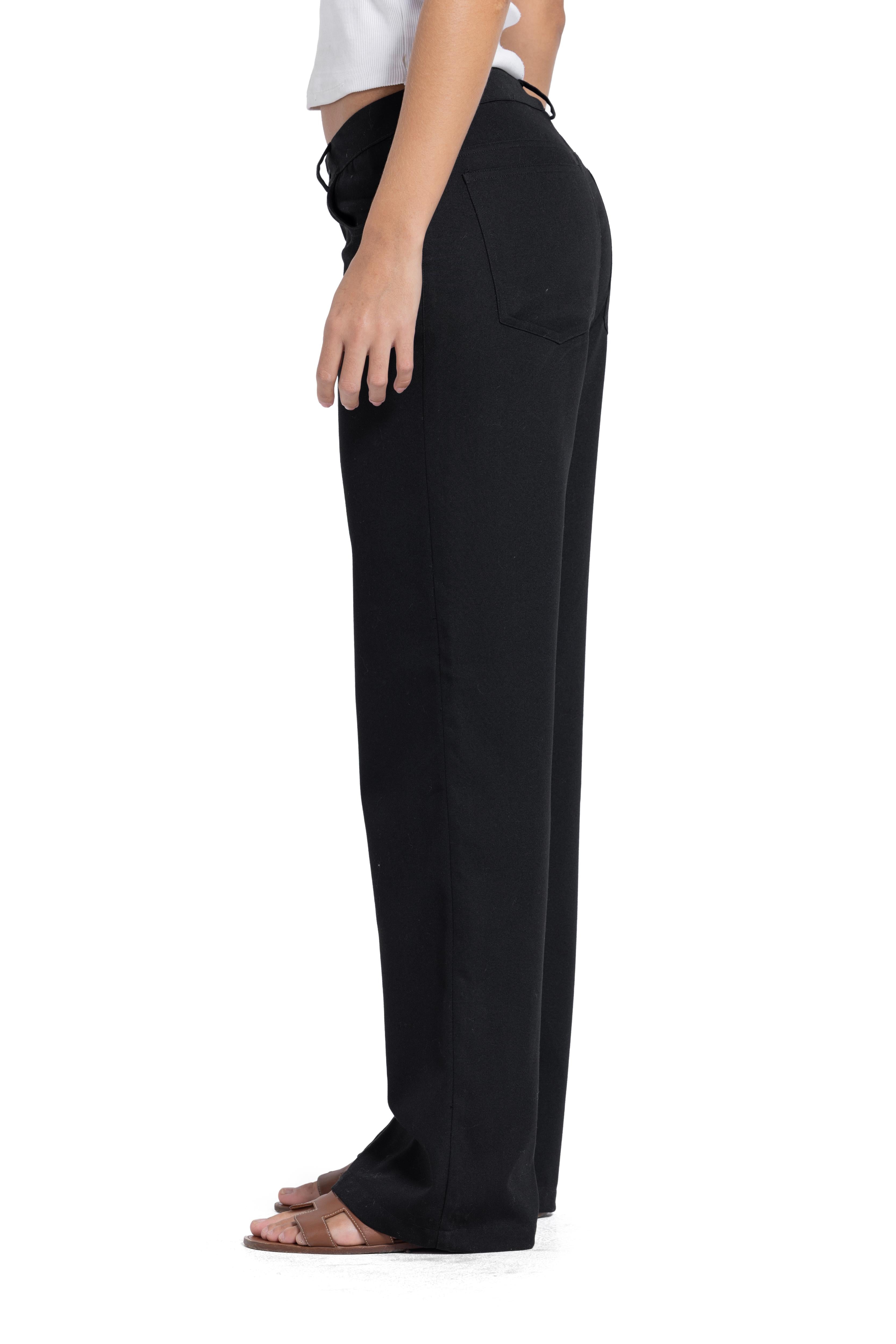 Straight leg trousers