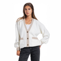 Two tone knit cardigan